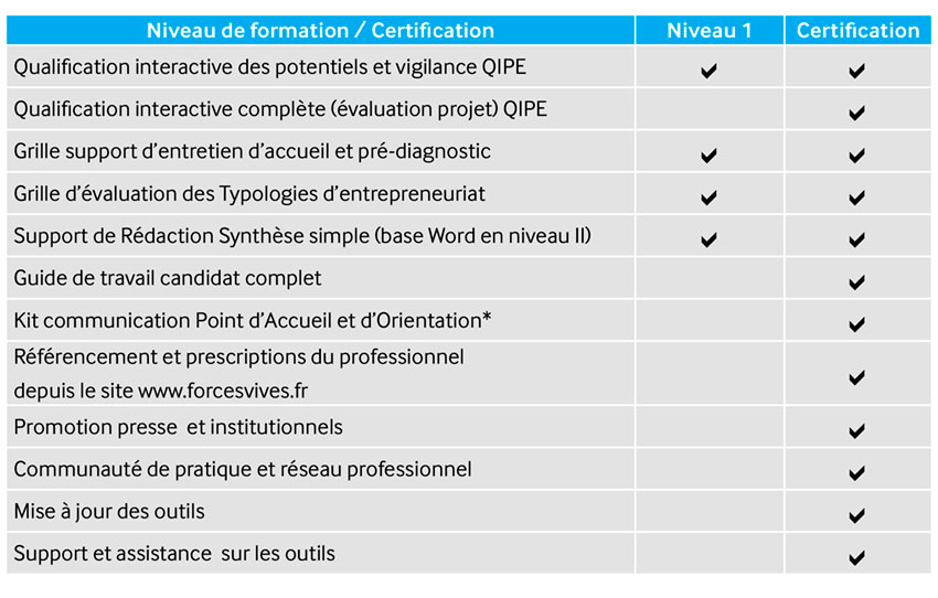 certification bilan de compétences et aptitudes entrepreneuriales